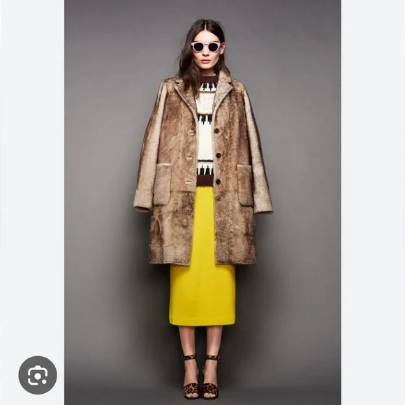 J.Crew yellow merino wool knit pencil skirt size small - Picture 7 of 14